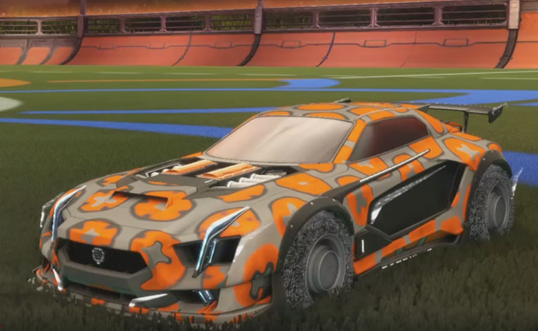 Rocket league Maverick GXT Grey design with Green Machine,Xtra