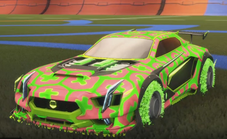 Rocket league Maverick GXT Lime design with Green Machine,Xtra