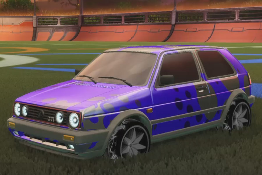 Rocket league Volkswagen Golf Gti Grey design with Floret:Infinite,Spotdrop