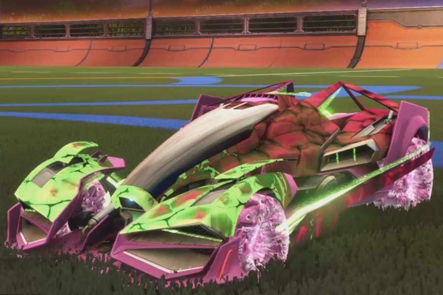 Rocket league Artemis Gxt Pink design with School’d,Chameleon