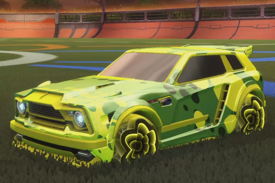 Rocket league Fennec Saffron design with tarcade,Spotdrop