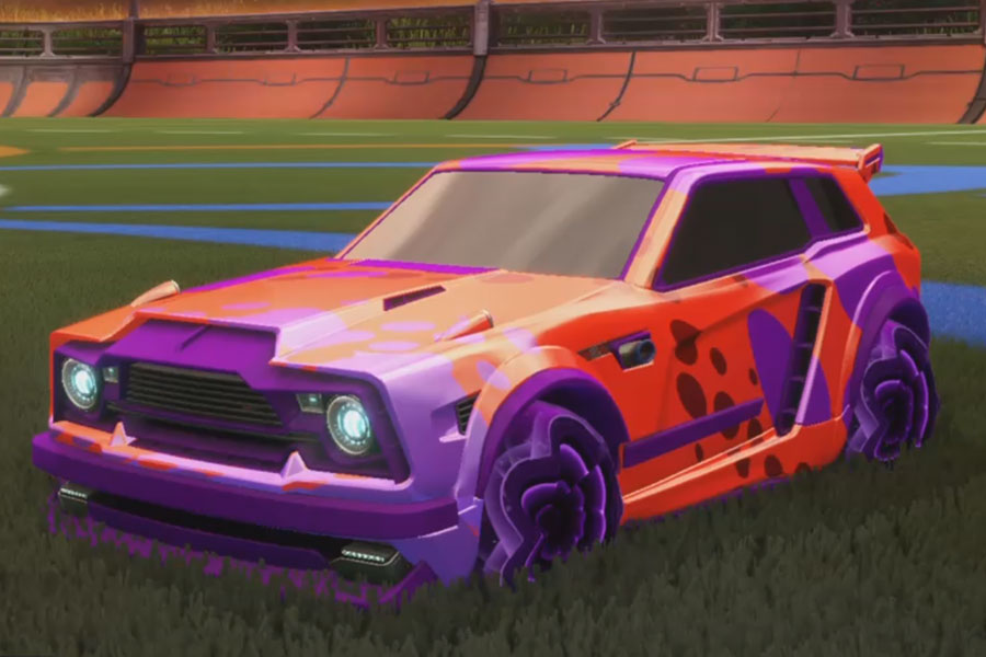 Rocket league Fennec Purple design with tarcade,Spotdrop